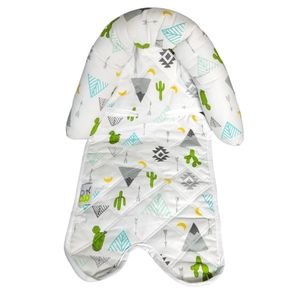 Goldbug baby carseat carrier bumper liner with cactus print